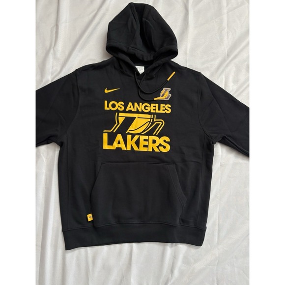Nike Other - NEW Nike Los Angeles Lakers Pullover Hoodie LA Lakers Black Fleece Men's Large